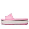Papuci Crocs Crocband Platform Slide cu talpă groasă roz 205631-6QF