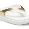 Papuci Crocs (WMNS) cu talpă groasă White Gold „White Gold” 206919-100