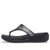 Papuci Crocs (WMNS) Monterey Metallic Elegant Black 206850-001