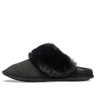 Papuci din blană Crocs (WMNS) „Negru” 205394-001