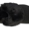 Papuci din blană Crocs (WMNS) „Negru” 205394-001