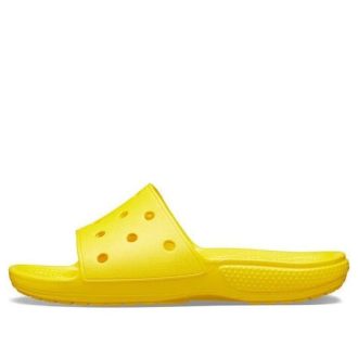 Papuci sport anti-alunecare Crocs Cozy, unisex, galben 206121-7C1