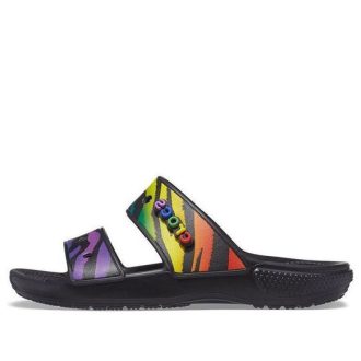 Papuci sport Crocs Classic rezistenți la uzură, antiderapante, unisex, negru 207346-0C4