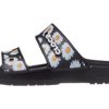 Papuci sport Crocs Daisy, ușori, rezistenți la uzură, unisex, negru, alb 207284-0ZI