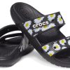 Papuci sport Crocs Daisy, ușori, rezistenți la uzură, unisex, negru, alb 207284-0ZI