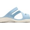 Papuci sport Crocs (WMNS) cu toc plat, albastru 203998-4JQ