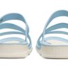 Papuci sport Crocs (WMNS) cu toc plat, albastru 203998-4JQ