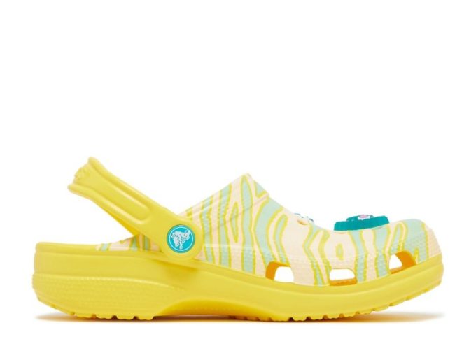 Ron English x Classic Clog Kids „Animale de petrecere – Zebra Lemon” Ron English x Classic Clog Kids „Animale de petrecere – Zebra Lemon”