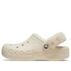 Saboți Crocs Baya căptușiți cu curea Fuzz „albi” 206633-11S