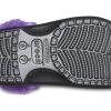 Saboți Crocs Baya căptușiți cu curea Fuzz „Black Purple” 20663309V