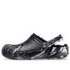 Saboți Crocs Baya, căptușiți cu marmură „Negru Argintiu” 208333-0C4