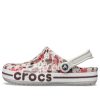 Saboți Crocs Bayaband Printed Classic „Alb Maro Roșu” 205840-1CD