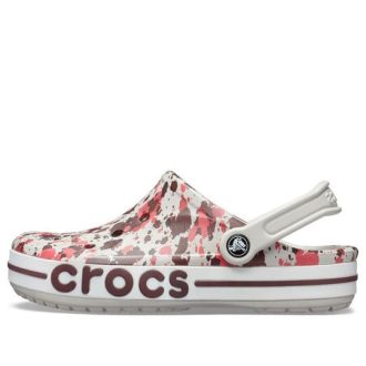 Saboți Crocs Bayaband Printed Classic „Alb Maro Roșu” 205840-1CD