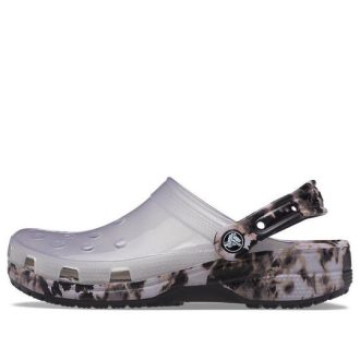Saboți Crocs Classic Bleach „Translucent Black White” 207333-001