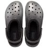 Saboți Crocs Classic cu sclipici „Black Silver” 205842-067