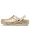 Saboți Crocs Classic cu sclipici „Gold” 504271