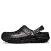 Saboți Crocs Classic cu sclipici „Negri” 205842001