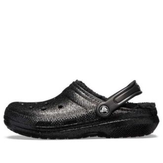 Saboți Crocs Classic cu sclipici „Negri” 205842001