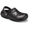 Saboți Crocs Classic cu sclipici „Negri” 205842001