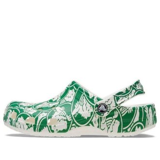 Saboți Crocs Classic Duke Print „Verde” 210003-3WH