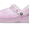 Saboți Crocs Classic Fur Sure Ballerina „Pink White” 207303-6SU