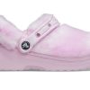 Saboți Crocs Classic Fur Sure Ballerina „Pink White” 207303-6SU