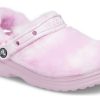 Saboți Crocs Classic Fur Sure Ballerina „Pink White” 207303-6SU