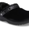 Saboți Crocs Classic Fur Sure Slip On „Negri” 207303-001