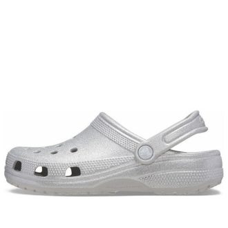 Saboți Crocs Classic Glitter „Silver” 205942-0IC