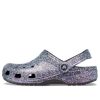Saboți Crocs Classic Glitter „Silver Multi” 205942-0C4