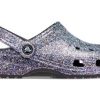 Saboți Crocs Classic Glitter „Silver Multi” 205942-0C4