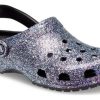 Saboți Crocs Classic Glitter „Silver Multi” 205942-0C4
