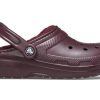 Saboți Crocs Classic Lined „Dark Cherry” 203591-6WD
