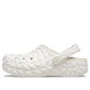 Saboți Crocs Classic Lined Geometric „Albi” 210069-100