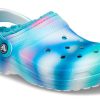 Saboți Crocs Classic Lined Solarized „White Blue Aqua” 207560-4SU