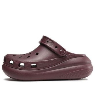 Saboți Crocs Classic Mega Crush „Dark Cherry” 207521-6WD