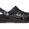 Saboți Crocs Classic Metallic Crocskin „Negri” 209093-040