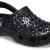 Saboți Crocs Classic Metallic Crocskin „Negri” 209093-040