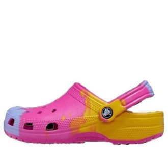 Saboți Crocs Classic Ombre „Pink Yellow Blue” 208275-6UC