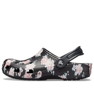 Saboți Crocs Classic Printed „Black Pink” 205838-97J