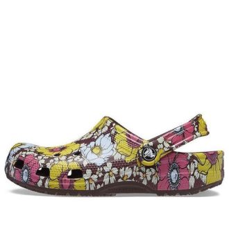 Saboți Crocs Classic Retro Floral „Yellow Pink” 208954-6WF
