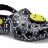 Saboți Crocs Classic Smiley World „Alb Negru” 207971-0C4