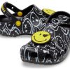 Saboți Crocs Classic Smiley World „Alb Negru” 207971-0C4