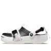 Saboți Crocs Classic Zip Tie cu cataramă „Black White” 208127-066