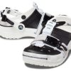 Saboți Crocs Classic Zip Tie cu cataramă „Black White” 208127-066