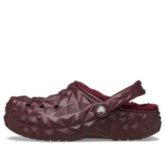 Saboți Crocs Căptușiți Geometrici „Dark Cherry” 210069-6WD