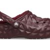 Saboți Crocs Căptușiți Geometrici „Dark Cherry” 210069-6WD