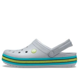 Saboți Crocs Crocband cu fermoar „Grey Aqua” 206594-0GV