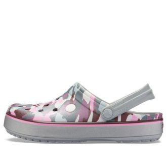 Saboți Crocs Crocband Graphic III „Grey Pink” 205834-0GF