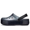 Saboți Crocs Crocband Platform Metallic „Negri” 205912-002